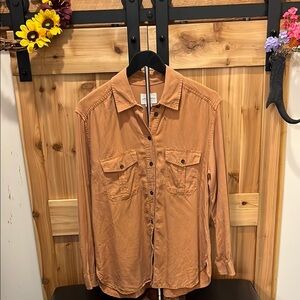American Eagle Outfitters Dark Tan Shirt Jacket